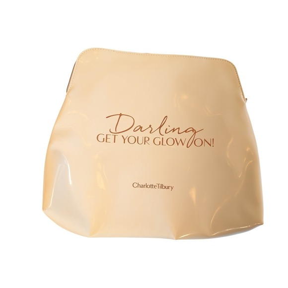 Charlotte Tilbury Darling Get Your Glow On Makeup Bag Pouch Cosmetic Travel XL - Picture 2 of 9
